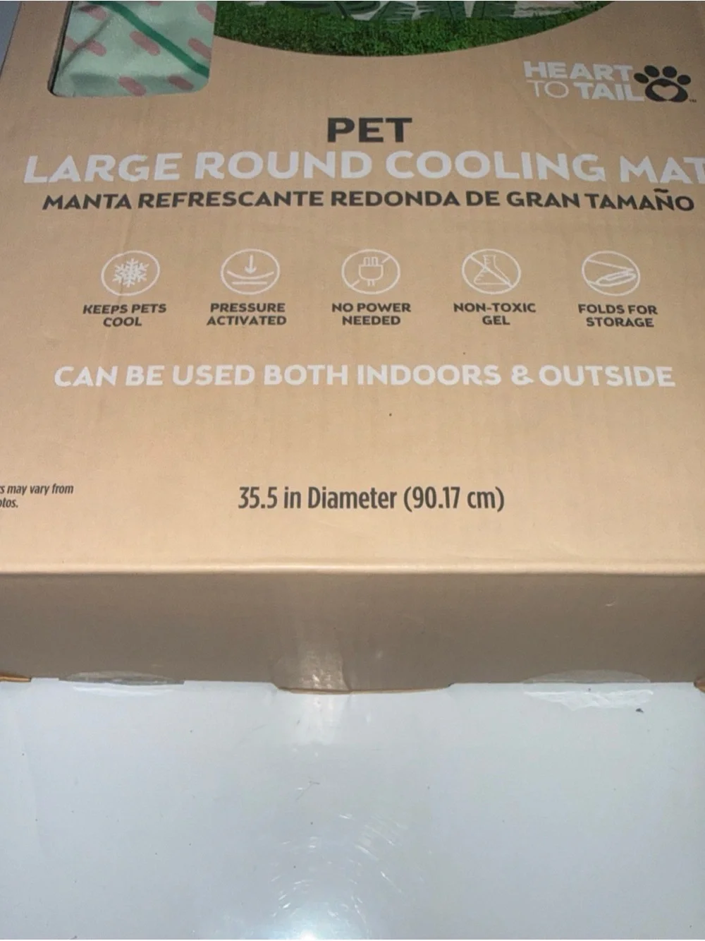 HearttoTail Large Round Cooling Mat Large Portable Mat For Outdoor & Indoor New